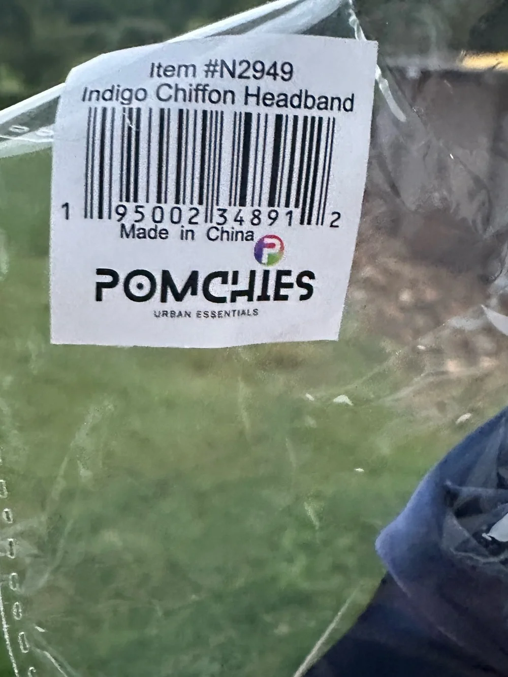 *BUY NOW* Pomchies NWT Chiffon Headband - Indigo